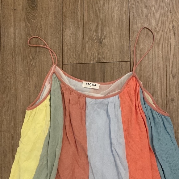 Storia | Pastel Striped Dress | Size Large - Picture 2 of 5